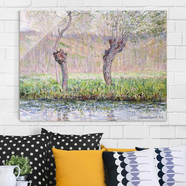 Déco mur cuisine Claude Monet - Saule au printemps