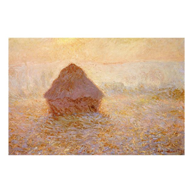 Tableaux moderne Claude Monet - La meule de foin dans la brume