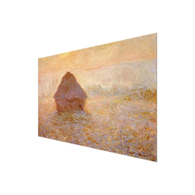 Tableau deco nature Claude Monet - La meule de foin dans la brume