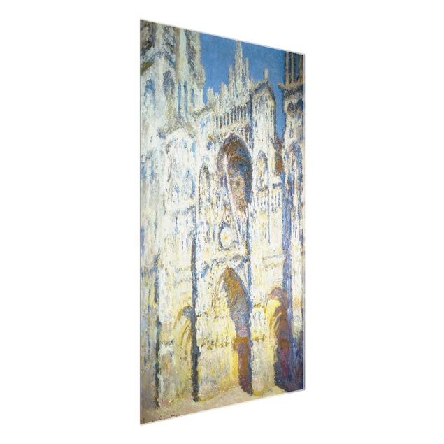 Tableaux en verre architecture & skyline Claude Monet - Portail de la cathédrale de Rouen