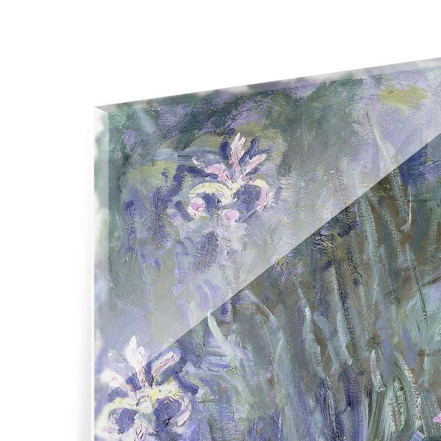 Tableau bleu Claude Monet - Iris