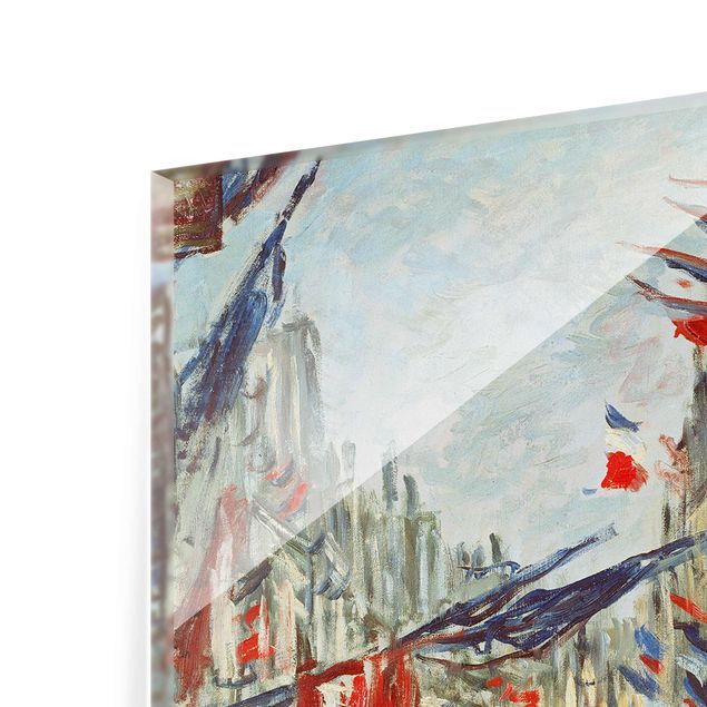 reproduction tableau monet Claude Monet - La rue Montorgueil avec des drapeaux