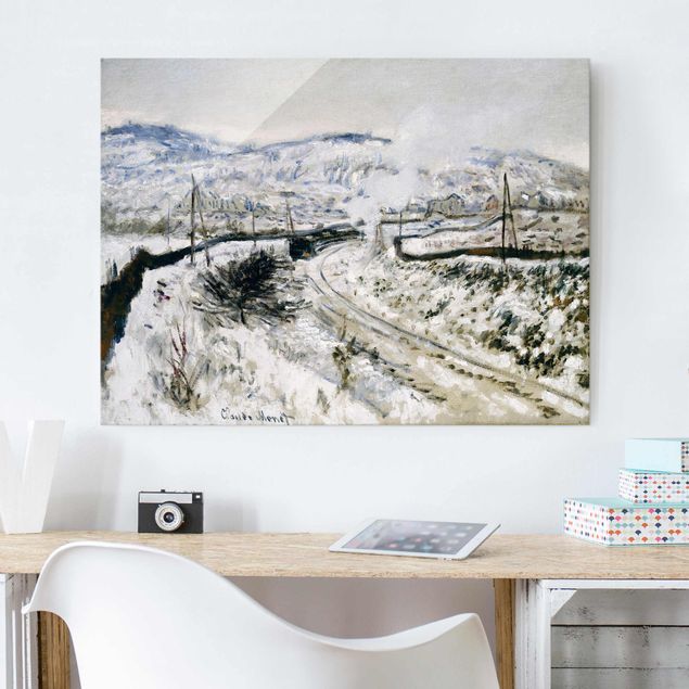 Tableau paysages Claude Monet - Train dans la neige à Argenteuil