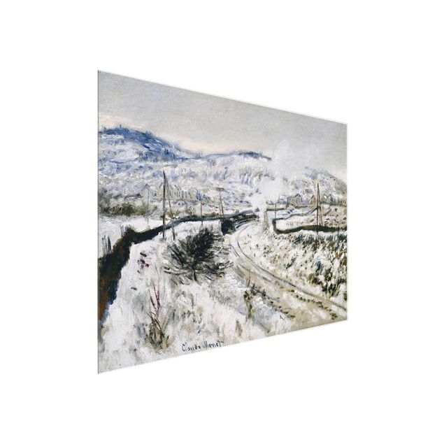 Tableau montagne Claude Monet - Train dans la neige à Argenteuil