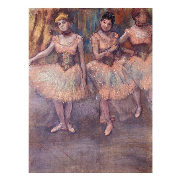Tableaux modernes Edgar Degas - Trois danseuses avant l'exercice