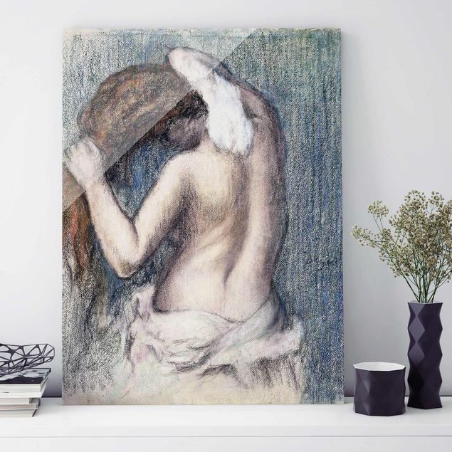 Déco mur cuisine Edgar Degas - Femme s'essuyant