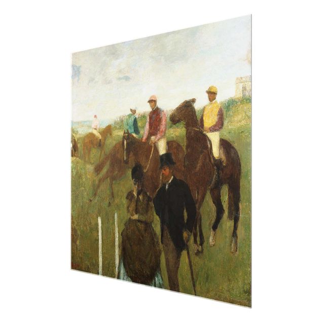 Tableau reproduction Edgar Degas - Jockeys sur la piste de course