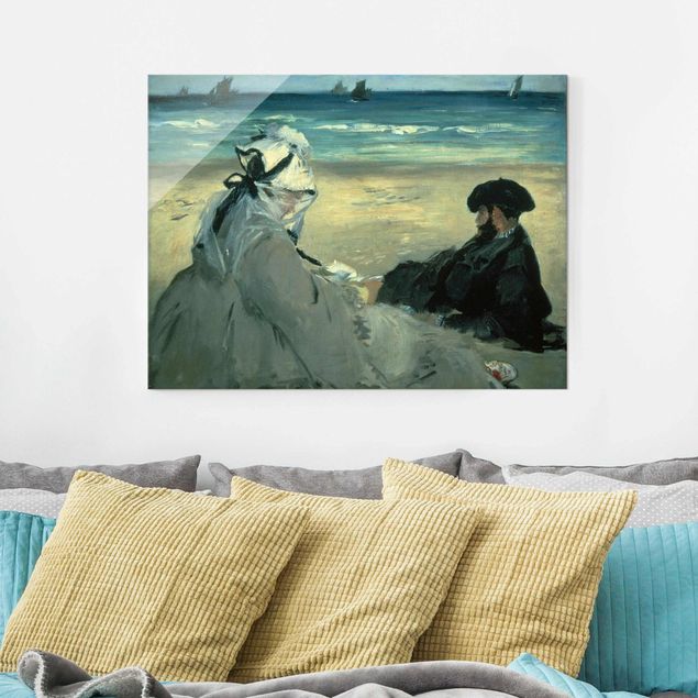 Toile impressionniste Edouard Manet - Sur la plage