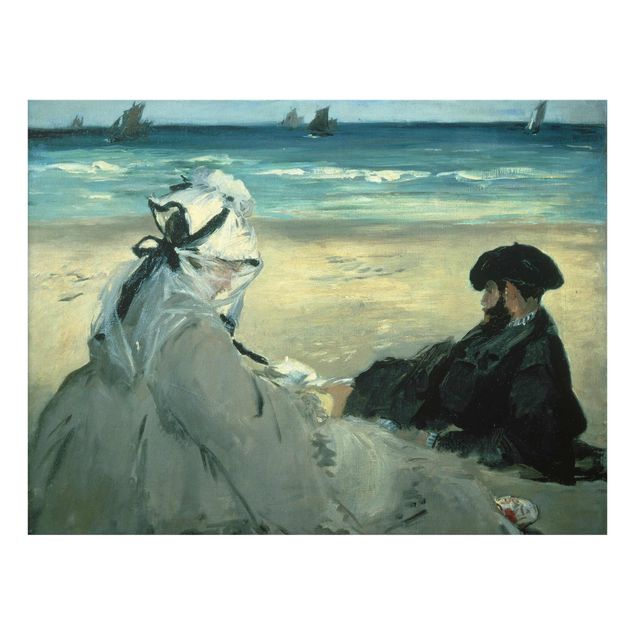 Tableau portraits Edouard Manet - Sur la plage