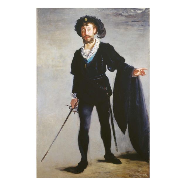 Tableaux portraits Edouard Manet - Jean-Baptiste Faure dans le rôle d'Hamlet