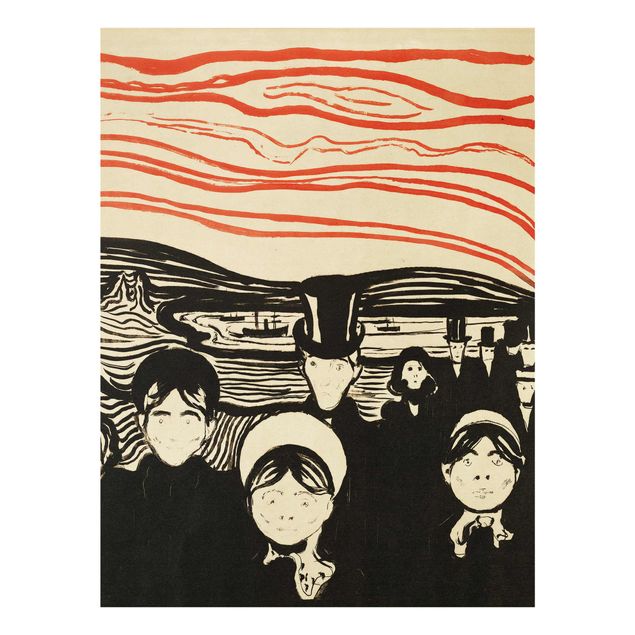 Tableau moderne Edvard Munch - Anxiété