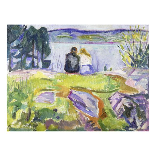 Tableaux modernes Edvard Munch - Printemps (Couple d'amoureux sur le rivage)