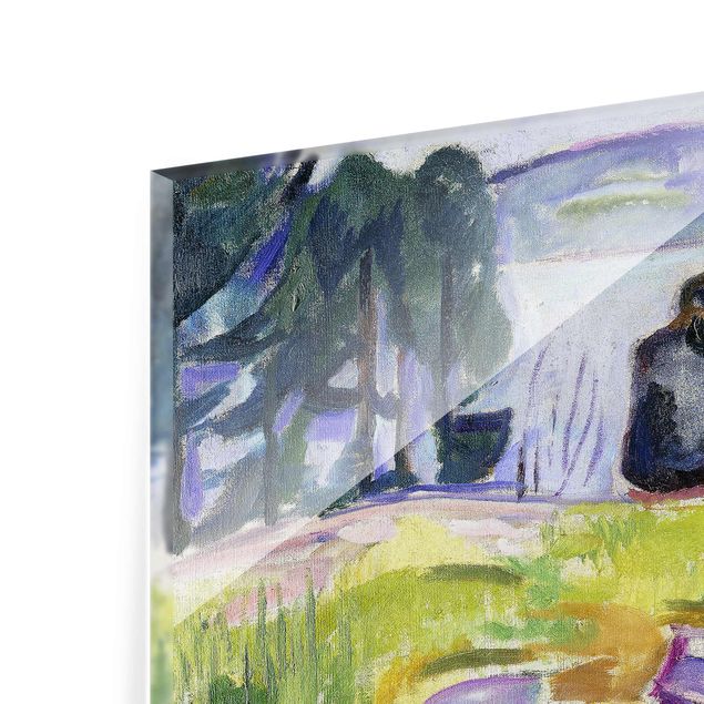 Tableau reproduction Edvard Munch - Printemps (Couple d'amoureux sur le rivage)