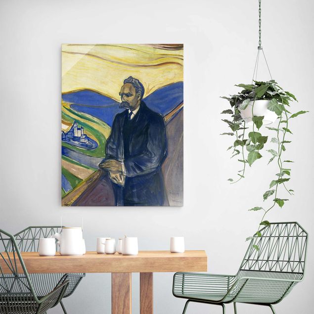 Tableaux Expressionnisme Edvard Munch - Portrait de Friedrich Nietzsche