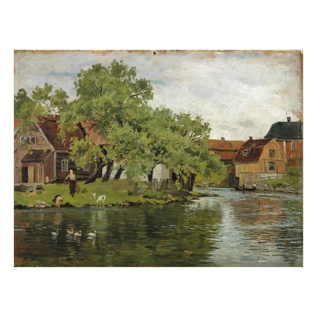 Courant artistique Postimpressionnisme Edvard Munch - Scène sur la rivière Akerselven