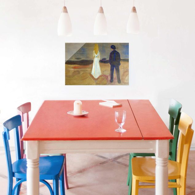 Tableaux Expressionnisme Edvard Munch - Deux humains. Les solitaires (Reinhardt-Fries)