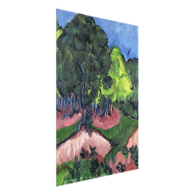 Décoration artistique Ernst Ludwig Kirchner - Paysage avec marronnier