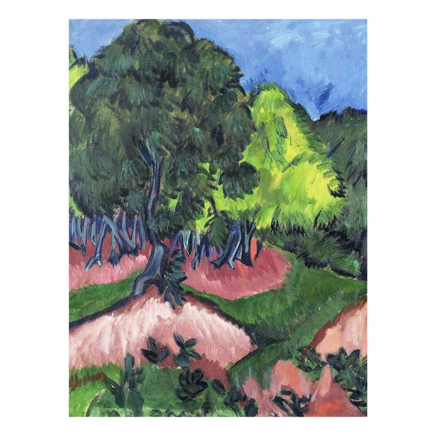 Tableaux moderne Ernst Ludwig Kirchner - Paysage avec marronnier
