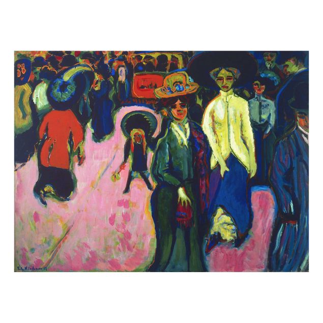 Tableaux reproductions Ernst Ludwig Kirchner - Rue à Dresde