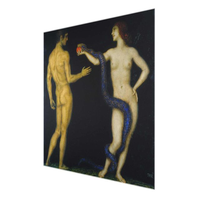 Tableau portrait Franz von Stuck - Adam et Eve