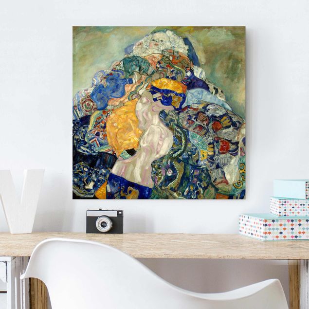 Tableau Art Déco Gustav Klimt - Bébé (berceau)