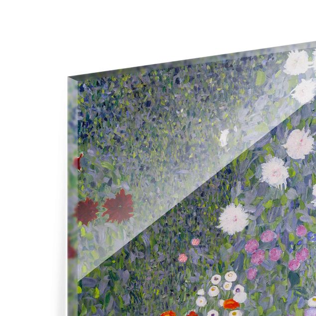 Tableau lilas Gustav Klimt - Jardin de cottage