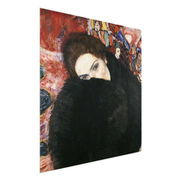 Tableaux moderne Gustav Klimt - Dame avec une moufle