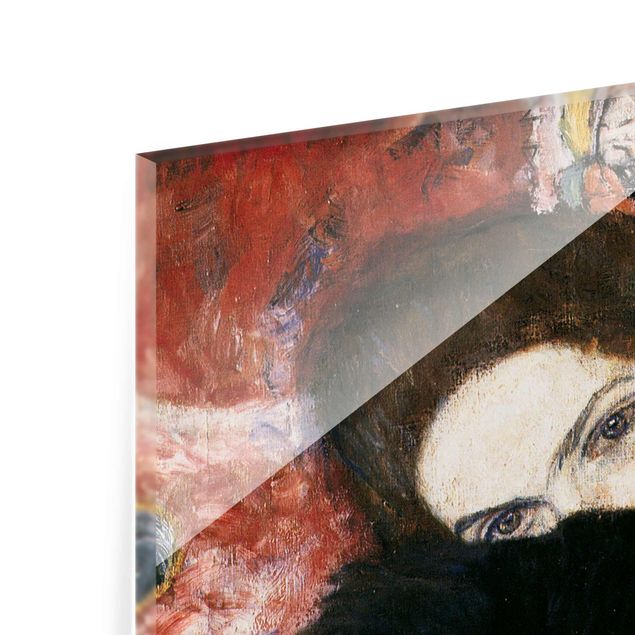 Tableau noir Gustav Klimt - Dame avec une moufle