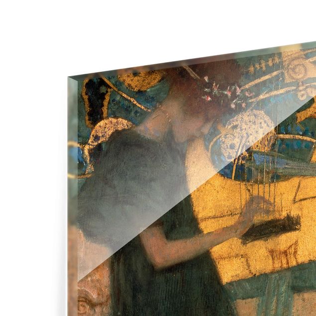 Tableau vert Gustav Klimt - Musique