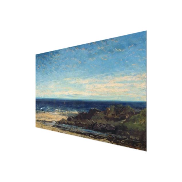 Tableaux moderne Gustave Courbet - La mer - Mer bleue, ciel bleu
