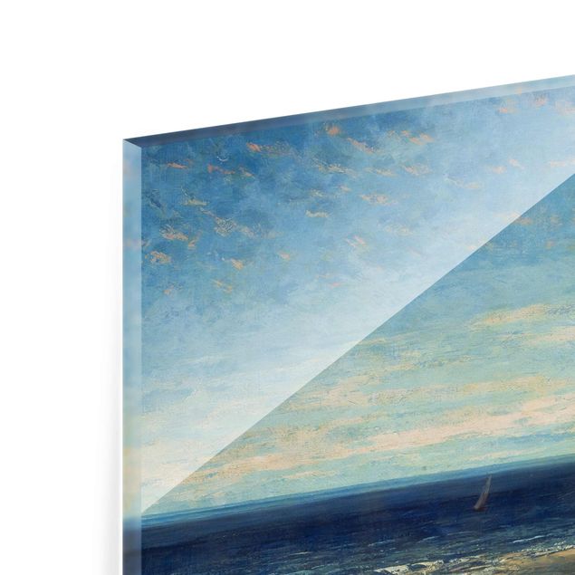 Tableau deco nature Gustave Courbet - La mer - Mer bleue, ciel bleu