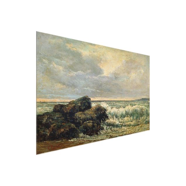 Tableaux plage Gustave Courbet - La vague