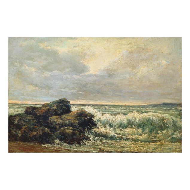 Tableau artistique Gustave Courbet - La vague