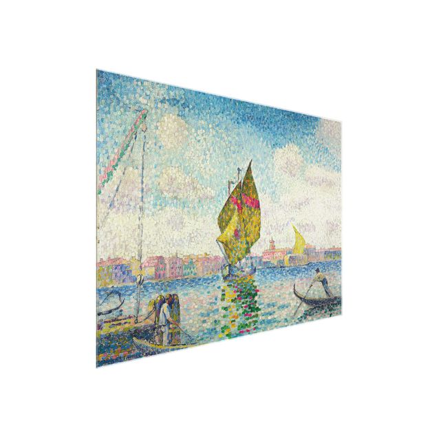 Courant artistique Postimpressionnisme Henri Edmond Cross - Voiliers sur la Giudecca ou Venise, Marine