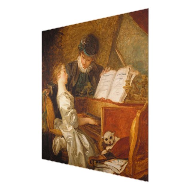 Tableaux Jean Honoré Fragonard - La leçon de piano