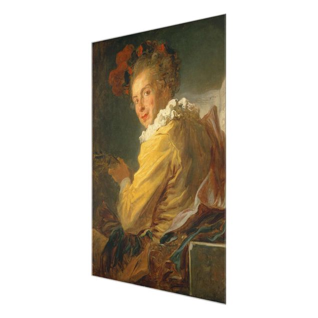 Tableau reproduction Jean Honoré Fragonard - Homme jouant d'un instrument