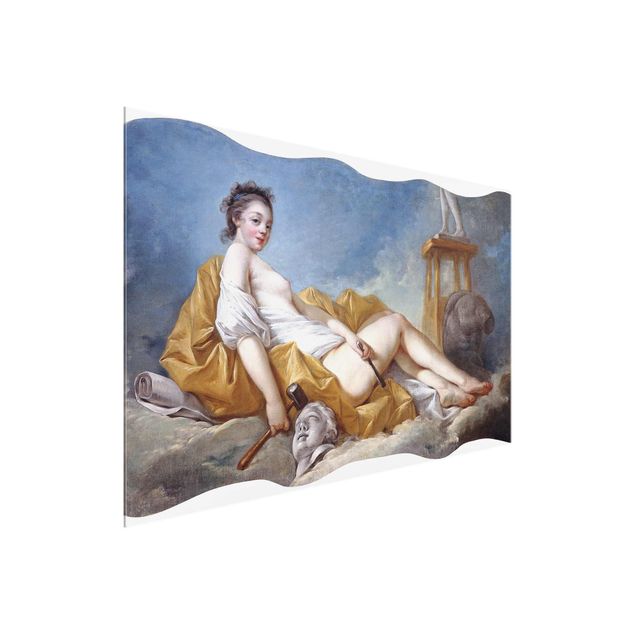 Tableau portrait Jean Honoré Fragonard - Personnification de la littérature