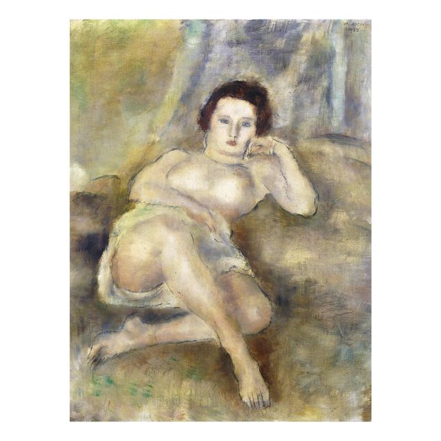 Tableaux portraits Jules Pascin - Jeune femme allongée