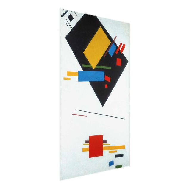 Tableau moderne Kasimir Malewitsch - Trapèze noir et carré rouge