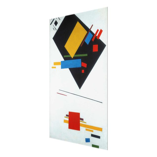 Tableau multicolore Kasimir Malewitsch - Trapèze noir et carré rouge