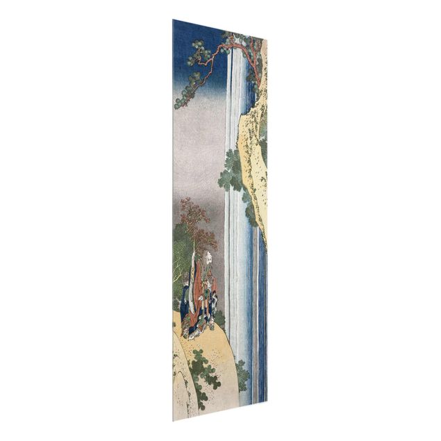 Tableaux en verre cascade Katsushika Hokusai - Le poète Rihaku