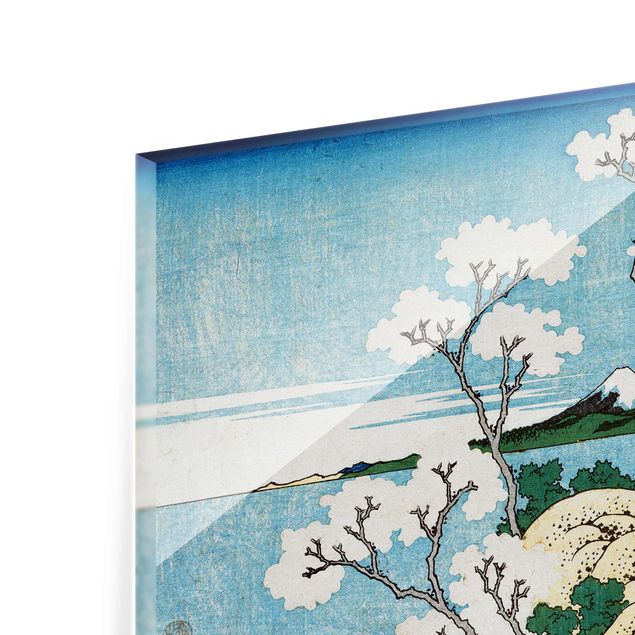 Tableau ton bleu Katsushika Hokusai - Le Fuji de Gotenyama