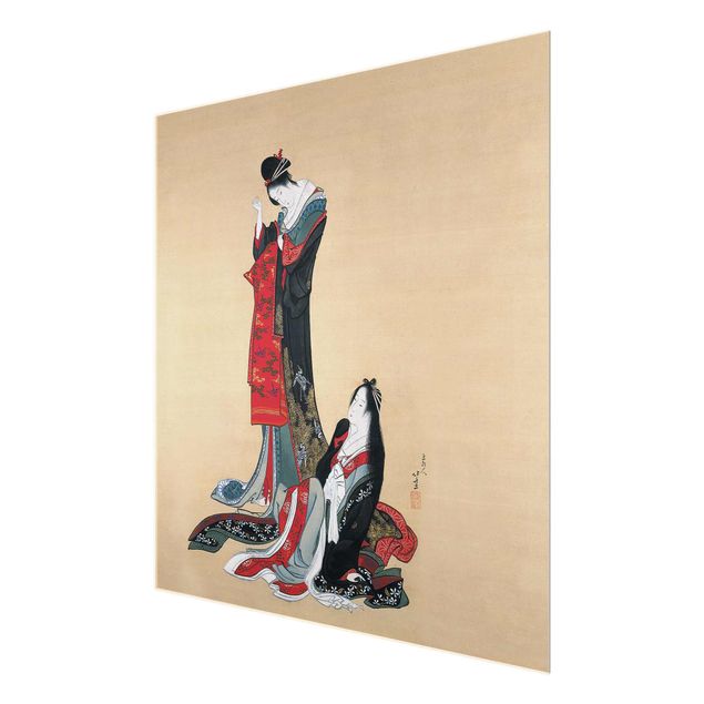 Tableaux de Katsushika Hokusai Katsushika Hokusai - Deux courtisanes