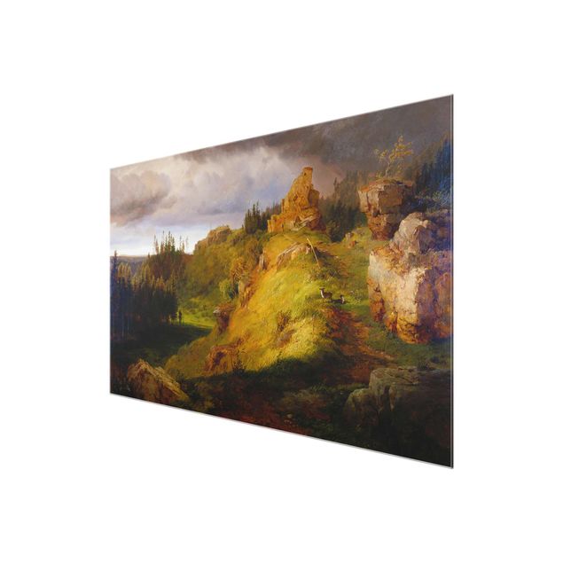 Tableaux moderne Louis Gurlitt - Paysage des montagnes géantes