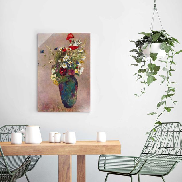 Tableau coquelicot Odilon Redon - Vase à fleurs avec des coquelicots