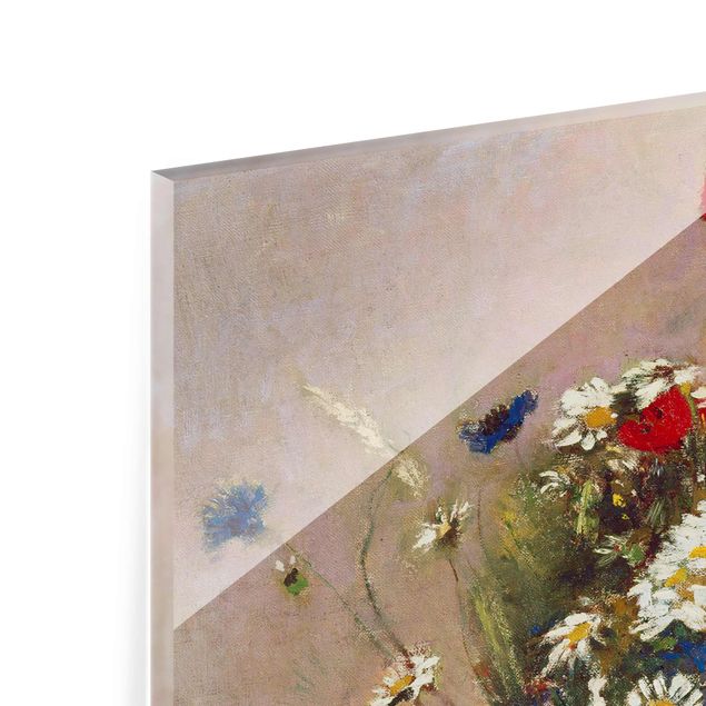 Tableau fleurs Odilon Redon - Vase à fleurs avec des coquelicots