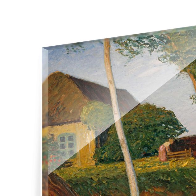 Tableaux reproductions Otto Modersohn - Récolte du foin dans la lande