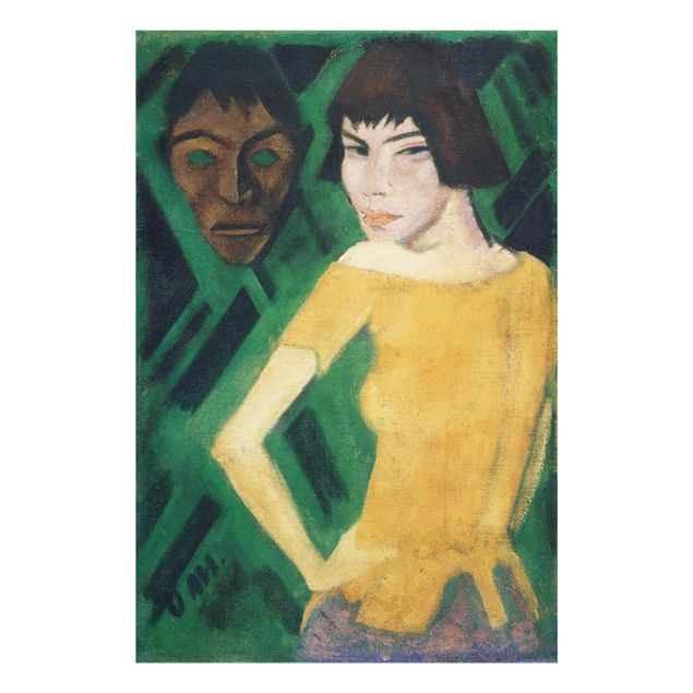 Tableau portraits Otto Mueller - Masha avec masque