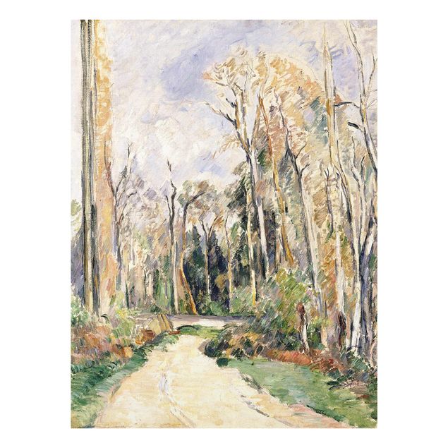 Tableaux arbres Paul Cézanne - Chemin à l'entrée de la forêt