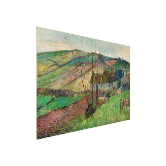 Tableau montagne Paul Gauguin - Chalets sur le flanc de la Montagne Sainte-Marguerite